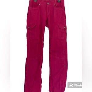 Kuhl Splash Roll Up Cargo Pants Pink Size 6 Womens NWOT